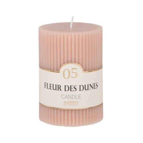 Maisons Du Monde Bougies Bougie Striée Parfumée Rose H10, 340g - Lot De 2 3 Maisons Du Monde Bougies Bougie Striée Parfumée Rose H10, 340g - Lot De 2