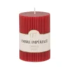 Maisons Du Monde Bougies Bougie Striée Parfumée Rouge H10, 340g - Lot De 2 -Bougeoirs Soldes Magasin bougie striee parfumee rouge h10 340g 1000 2 0 221359 1