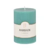 Maisons Du Monde Bougies Bougie Striée Parfumée Turquoise H10, 340g - Lot De 2 -Bougeoirs Soldes Magasin bougie striee parfumee turquoise h10 340g 1000 8 23 221382 1
