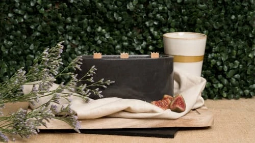 Junny Bougies Bougie Xxl En Béton Anthracite Parfum Fleur De Coton 5 Junny Bougies Bougie Xxl En Béton Anthracite Parfum Fleur De Coton – Image 3