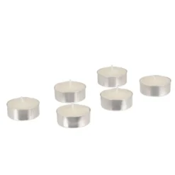 Maisons Du Monde Bougies Chauffe-plat Blanches (x6) - Lot De 3 -Bougeoirs Soldes Magasin bougies chauffe plat blanches x6 1000 3 15 221292 2
