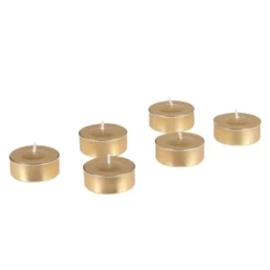 Maisons Du Monde Bougies Chauffe-plat Dorées (x6) - Lot De 3 -Bougeoirs Soldes Magasin bougies chauffe plat dorees x6 1000 0 12 221289 2