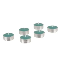 Maisons Du Monde Bougies Chauffe-plat Turquoise (x6) - Lot De 3 -Bougeoirs Soldes Magasin bougies chauffe plat turquoise x6 1000 16 28 221305 2