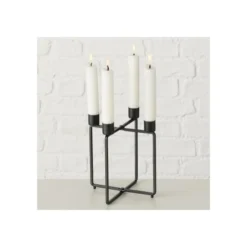 Wadiga Bougeoirs Chandelier 4 Branches Métal Noir - 15x15x17cm 12 Wadiga Bougeoirs Chandelier 4 Branches Métal Noir - 15x15x17cm -Bougeoirs Soldes Magasin chandelier 4 branches metal noir 15x15x17cm 4
