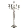 LANADECO Bougeoirs Chandelier 5 Bras Alu Argent H100cm 1 LANADECO Bougeoirs Chandelier 5 Bras Alu Argent H100cm -Bougeoirs Soldes Magasin chandelier 5 bras alu argent h100cm