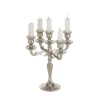 Wadiga Bougeoirs Chandelier Argenté à 5 Branches 26cm -Bougeoirs Soldes Magasin chandelier argente a 5 branches 26cm