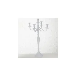 Wadiga Bougeoirs Chandelier Baroque Blanc H77cm -Bougeoirs Soldes Magasin chandelier baroque blanc h77cm 4