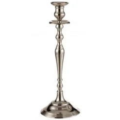 LANADECO Bougeoirs Chandelier Classique Aluminium Argenté H45cm -Bougeoirs Soldes Magasin chandelier classique aluminium argente h45cm 4