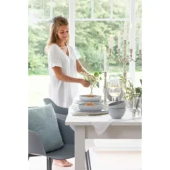 LANADECO Bougeoirs Chandelier Classique Aluminium Argenté H45cm -Bougeoirs Soldes Magasin chandelier classique aluminium argente h45cm 5