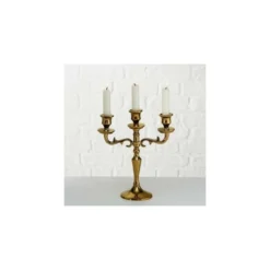 Wadiga Bougeoirs Chandelier Doré à 3 Branches 26cm -Bougeoirs Soldes Magasin chandelier dore a 3 branches 26cm 3