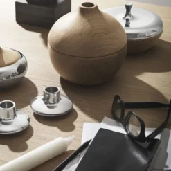 Georg Jensen Bougeoirs Chandelier En Acier Inoxydable H4cm - Lot De 2 -Bougeoirs Soldes Magasin chandelier en acier inoxydable h4cm lot de 2 1