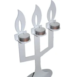 Fenel & Arno Bougeoirs Chandelier En Métal Blanc -Bougeoirs Soldes Magasin chandelier en metal blanc 2