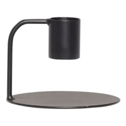 Hubsch Bougeoirs Chandelier En Métal Noir