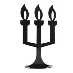 Fenel & Arno Bougeoirs Chandelier En Métal Noir