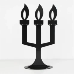 Fenel & Arno Bougeoirs Chandelier En Métal Noir -Bougeoirs Soldes Magasin chandelier en metal noir 5