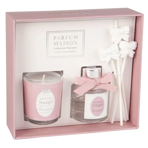 Bougeoirs Soldes Magasin -Bougeoirs Soldes Magasin coffret bougie 50g et diffuseur de parfum douceur poudree 30 ml 1000 16 35 186421 1