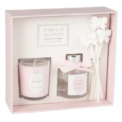 Maisons Du Monde Senteurs Coffret Bougie Parfumée 50g Et Diffuseur De Parfum Cœur De Fleur 30 ML