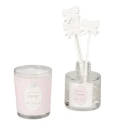 Maisons Du Monde Senteurs Coffret Bougie Parfumée 50g Et Diffuseur De Parfum Cœur De Fleur 30 ML -Bougeoirs Soldes Magasin coffret bougie parfumee 50g et diffuseur de parfum coeur de fleur 30 ml 1000 14 33 186419 3