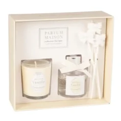 Maisons Du Monde Senteurs Coffret Bougie Parfumée 50g Et Diffuseur De Parfum Musc 30 ML -Bougeoirs Soldes Magasin coffret bougie parfumee 50g et diffuseur de parfum vanille orientale 30 ml 1000 12 31 186417 1 1