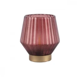 Present Time Bougies Lampe Votive Led Shine Cone S Verre Marron -Bougeoirs Soldes Magasin lampe votive led shine cone s verre marron 3