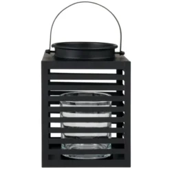 Maisons Du Monde Bougeoirs Lanterne En Métal Ajouré Noir