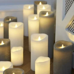 Sirius Lot 3 Bougies LED Cire Flamme Vacillante Télécommande -Bougeoirs Soldes Magasin lot 3 bougies led cire flamme vacillante telecommande 3