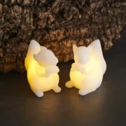 Sirius Bougies Lot 4 écureuils LED En Cire Et Télécommande -Bougeoirs Soldes Magasin lot 4 ecureuils led en cire et telecommande 1