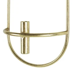 Beliani Lot De 2 Bougeoirs Muraux En Métal Doré -Bougeoirs Soldes Magasin lot de 2 bougeoirs muraux en metal dore 4