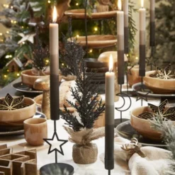 Mica Decorations Lot De 2 Bougies Longue En Stéarine Grises 9 Mica Decorations Lot De 2 Bougies Longue En Stéarine Grises -Bougeoirs Soldes Magasin lot de 2 bougies longue en stearine grises 1