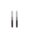 Mica Decorations Lot De 2 Bougies Longue En Stéarine Grises -Bougeoirs Soldes Magasin lot de 2 bougies longue en stearine grises