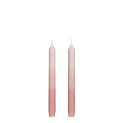Mica Decorations Lot De 2 Bougies Longue En Stéarine Roses -Bougeoirs Soldes Magasin lot de 2 bougies longue en stearine roses 5