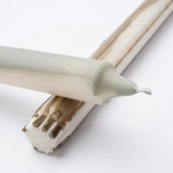 Mica Decorations Lot De 2 Bougies Longue En Stéarine Vertes Et Brunes -Bougeoirs Soldes Magasin lot de 2 bougies longue en stearine vertes et brunes 4