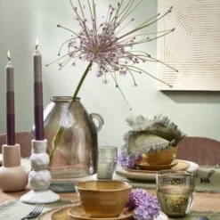 Mica Decorations Lot De 2 Bougies Longue En Stéarine Violettes 9 Mica Decorations Lot De 2 Bougies Longue En Stéarine Violettes -Bougeoirs Soldes Magasin lot de 2 bougies longue en stearine violettes 1