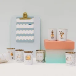 Draeger Paris Bougeoirs Lot De 2 Photophores Maman Et Je T'aime -Bougeoirs Soldes Magasin lot de 2 photophores maman et je t aime 3