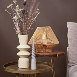 Mica Decorations Lot De 3 Bougies Conique Torsadée En Couleur Gris Clair H25 -Bougeoirs Soldes Magasin lot de 3 bougies conique torsadee en couleur gris clair h25 1