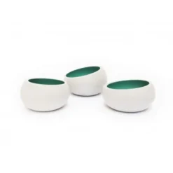 Gone's Bougeoirs Lot De 3 Photophores En Béton Beryl Green