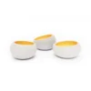 Gone's Bougeoirs Lot De 3 Photophores En Béton Cream Gold -Bougeoirs Soldes Magasin lot de 3 photophores en beton cream gold 3