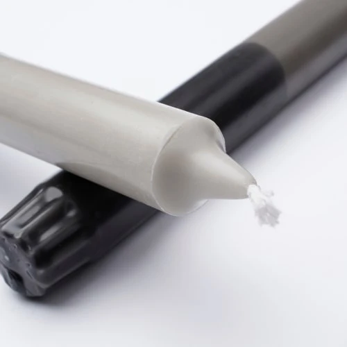 Mica Decorations Lot De 4 Bougies Longue En Stéarine Grises 4 Mica Decorations Lot De 4 Bougies Longue En Stéarine Grises – Image 2