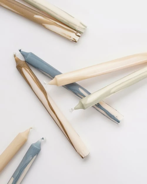 Mica Decorations Lot De 4 Bougies Longue En Stéarine Vertes Et Brunes 6 Mica Decorations Lot De 4 Bougies Longue En Stéarine Vertes Et Brunes – Image 4