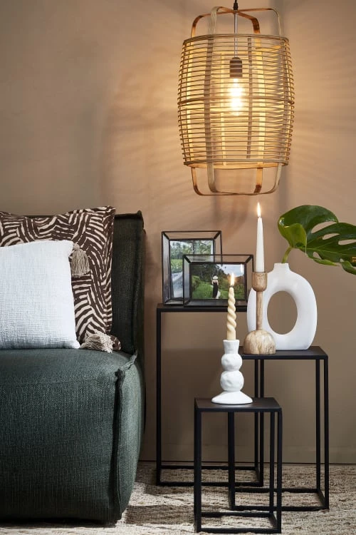 Mica Decorations Lot De 5 Bougies Brun Foncé Et Crème 4 Mica Decorations Lot De 5 Bougies Brun Foncé Et Crème – Image 2