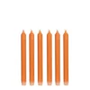 Mica Decorations Lot De 6 Bougies Longue En Stéarine Oranges -Bougeoirs Soldes Magasin lot de 6 bougies longue en stearine oranges