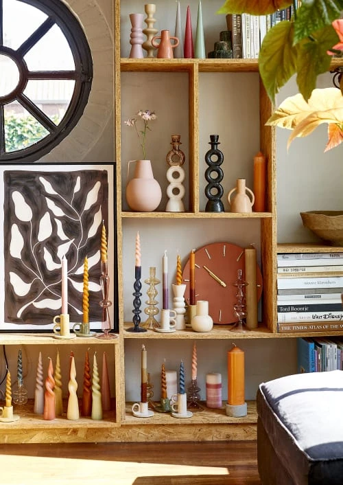 Mica Decorations Lot De 6 Bougies Longue Torsadées Oranges 6 Mica Decorations Lot De 6 Bougies Longue Torsadées Oranges – Image 4