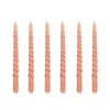 Mica Decorations Lot De 6 Bougies Longue Torsadées Roses 2 Mica Decorations Lot De 6 Bougies Longue Torsadées Roses -Bougeoirs Soldes Magasin lot de 6 bougies longue torsadees roses
