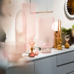 Mica Decorations Lot De 6 Bougies Longue Torsadées Roses -Bougeoirs Soldes Magasin lot de 6 bougies longue torsadees roses 3