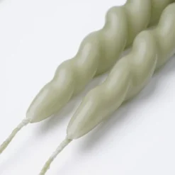 Mica Decorations Lot De 6 Bougies Longue Torsadées Vert Clair 9 Mica Decorations Lot De 6 Bougies Longue Torsadées Vert Clair -Bougeoirs Soldes Magasin lot de 6 bougies longue torsadees vert clair 2