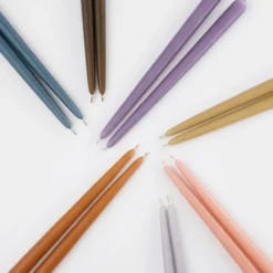 Mica Decorations Lot De 8 Bougies Longue Bleues 12 Mica Decorations Lot De 8 Bougies Longue Bleues -Bougeoirs Soldes Magasin lot de 8 bougies longue bleues 4