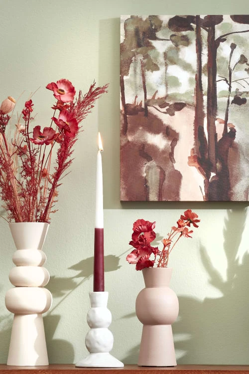 Mica Decorations Lot De 8 Bougies Longue Bordeaux 4 Mica Decorations Lot De 8 Bougies Longue Bordeaux – Image 2