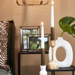 Mica Decorations Lot De 8 Bougies Longue Brun Foncé 5 Mica Decorations Lot De 8 Bougies Longue Brun Foncé -Bougeoirs Soldes Magasin lot de 8 bougies longue brun fonce 1