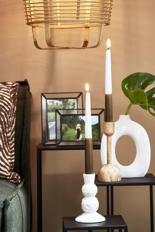 Mica Decorations Lot De 8 Bougies Longue Brun Foncé 4 Mica Decorations Lot De 8 Bougies Longue Brun Foncé – Image 2