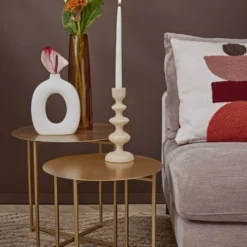 Mica Decorations Lot De 8 Bougies Longue Crèmes -Bougeoirs Soldes Magasin lot de 8 bougies longue cremes 1